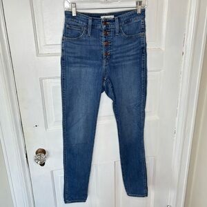 Madewell Curvy Roadtripper Blue Jeans